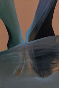 Monika Falkus  Skinship, olej na płótnie, 45 x 30 cm, 2022